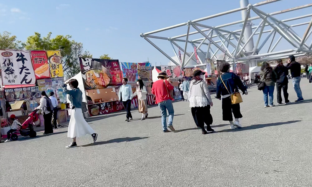 万博記念公園の屋台